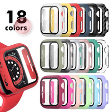 Load image into Gallery viewer, Tempered Glass+Matte Watch Cover  for Apple Watch Case 44mm 40mm 42mm 38mm  Bumper+Screen Protector for Iwatch SE 6 5 4 3 2 1
