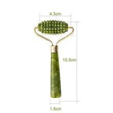 Load image into Gallery viewer, Roller massager For Face Jade Stone Massage Roller Facial Natural Scraper Face lifting Gua Sha Body Back Slimming massage roller

