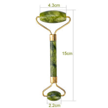 Load image into Gallery viewer, Roller massager For Face Jade Stone Massage Roller Facial Natural Scraper Face lifting Gua Sha Body Back Slimming massage roller
