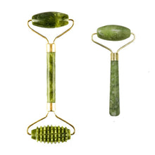 Load image into Gallery viewer, Roller massager For Face Jade Stone Massage Roller Facial Natural Scraper Face lifting Gua Sha Body Back Slimming massage roller
