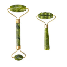 Load image into Gallery viewer, Roller massager For Face Jade Stone Massage Roller Facial Natural Scraper Face lifting Gua Sha Body Back Slimming massage roller
