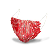 Load image into Gallery viewer, Shiny Rhinestone Mask Face Decor Jewelry Bling Elastic Fashion Jewelry Masks With Face Bandana Party Halloween Cosplay маска
