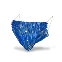 Load image into Gallery viewer, Shiny Rhinestone Mask Face Decor Jewelry Bling Elastic Fashion Jewelry Masks With Face Bandana Party Halloween Cosplay маска
