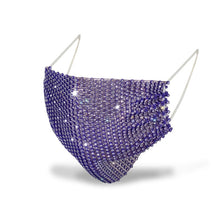 Load image into Gallery viewer, Shiny Rhinestone Mask Face Decor Jewelry Bling Elastic Fashion Jewelry Masks With Face Bandana Party Halloween Cosplay маска
