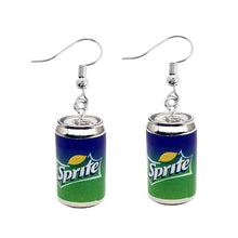 Load image into Gallery viewer, Earring For Women Resin Drop Custom Made Handmade Cute Girls Gift Eardrop Coffee Drink Funny Liquor Spirits Bottle Cans
