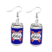 Load image into Gallery viewer, Earring For Women Resin Drop Custom Made Handmade Cute Girls Gift Eardrop Coffee Drink Funny Liquor Spirits Bottle Cans

