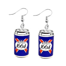 Load image into Gallery viewer, Earring For Women Resin Drop Custom Made Handmade Cute Girls Gift Eardrop Coffee Drink Funny Liquor Spirits Bottle Cans
