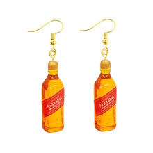 Load image into Gallery viewer, Earring For Women Resin Drop Custom Made Handmade Cute Girls Gift Eardrop Coffee Drink Funny Liquor Spirits Bottle Cans
