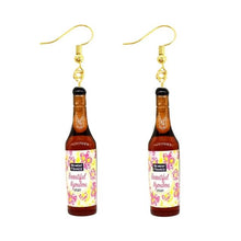 Load image into Gallery viewer, Earring For Women Resin Drop Custom Made Handmade Cute Girls Gift Eardrop Coffee Drink Funny Liquor Spirits Bottle Cans
