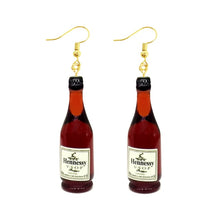 Load image into Gallery viewer, Earring For Women Resin Drop Custom Made Handmade Cute Girls Gift Eardrop Coffee Drink Funny Liquor Spirits Bottle Cans
