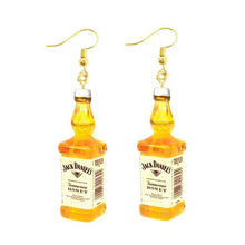 Load image into Gallery viewer, Earring For Women Resin Drop Custom Made Handmade Cute Girls Gift Eardrop Coffee Drink Funny Liquor Spirits Bottle Cans
