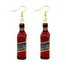 Load image into Gallery viewer, Earring For Women Resin Drop Custom Made Handmade Cute Girls Gift Eardrop Coffee Drink Funny Liquor Spirits Bottle Cans
