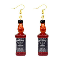 Load image into Gallery viewer, Earring For Women Resin Drop Custom Made Handmade Cute Girls Gift Eardrop Coffee Drink Funny Liquor Spirits Bottle Cans
