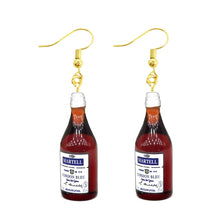 Load image into Gallery viewer, Earring For Women Resin Drop Custom Made Handmade Cute Girls Gift Eardrop Coffee Drink Funny Liquor Spirits Bottle Cans
