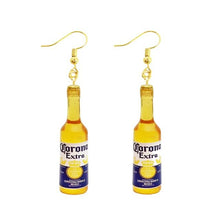 Load image into Gallery viewer, Earring For Women Resin Drop Custom Made Handmade Cute Girls Gift Eardrop Coffee Drink Funny Liquor Spirits Bottle Cans
