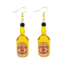 Load image into Gallery viewer, Earring For Women Resin Drop Custom Made Handmade Cute Girls Gift Eardrop Coffee Drink Funny Liquor Spirits Bottle Cans
