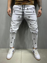 Load image into Gallery viewer, 2021 Spring and Autumn Hot Sale 3D Printing  Zipper Hip Hop Breathable Men&#39;s Pants Sports Trend Casual Slim Jogging Pencil Pants
