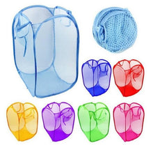 Load image into Gallery viewer, Folding Laundry Basket Hamper Cartoon Pop Up Open Mesh Laundry Dirty Sorting Basket Kids Toys Sundries Home Storage Box Organize
