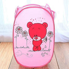 Load image into Gallery viewer, Folding Laundry Basket Hamper Cartoon Pop Up Open Mesh Laundry Dirty Sorting Basket Kids Toys Sundries Home Storage Box Organize
