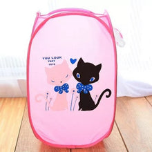 Load image into Gallery viewer, Folding Laundry Basket Hamper Cartoon Pop Up Open Mesh Laundry Dirty Sorting Basket Kids Toys Sundries Home Storage Box Organize
