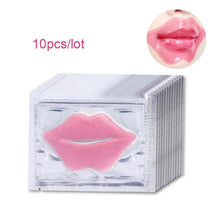 Load image into Gallery viewer, 10Pcs Beauty Super Lip Plumper Pink Crystal Collagen Lip Mask Patches Moisture Essence Wrinkle Ance korean Cosmetics Skin Care
