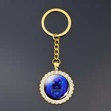Load image into Gallery viewer, 12 Constellation Keychain Fashion Double Side Cabochon Glass Ball Keychain Zodiac Signs Jewelry For Men For Women Birthday Gift

