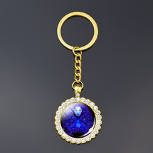Load image into Gallery viewer, 12 Constellation Keychain Fashion Double Side Cabochon Glass Ball Keychain Zodiac Signs Jewelry For Men For Women Birthday Gift
