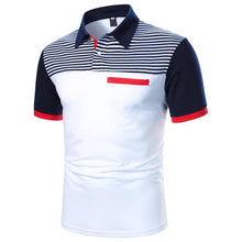 Load image into Gallery viewer, Men Polo Men Shirt Short Sleeve Polo Shirt Contrast Color Polo New Clothing Summer Streetwear Casual Fashion Men Tops
