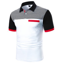 Load image into Gallery viewer, Men Polo Men Shirt Short Sleeve Polo Shirt Contrast Color Polo New Clothing Summer Streetwear Casual Fashion Men Tops
