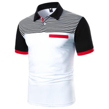 Load image into Gallery viewer, Men Polo Men Shirt Short Sleeve Polo Shirt Contrast Color Polo New Clothing Summer Streetwear Casual Fashion Men Tops
