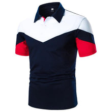 Load image into Gallery viewer, Men Polo Men Shirt Short Sleeve Polo Shirt Contrast Color Polo New Clothing Summer Streetwear Casual Fashion Men Tops
