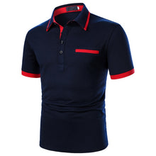 Load image into Gallery viewer, Men Polo Men Shirt Short Sleeve Polo Shirt Contrast Color Polo New Clothing Summer Streetwear Casual Fashion Men Tops
