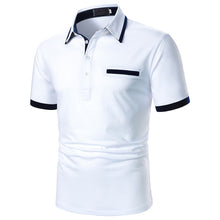 Load image into Gallery viewer, Men Polo Men Shirt Short Sleeve Polo Shirt Contrast Color Polo New Clothing Summer Streetwear Casual Fashion Men Tops
