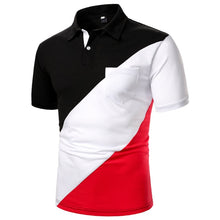 Load image into Gallery viewer, Men Polo Men Shirt Short Sleeve Polo Shirt Contrast Color Polo New Clothing Summer Streetwear Casual Fashion Men Tops
