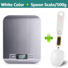 Load image into Gallery viewer, Digital Kitchen Scale 5kg/10kg Food Multi-Function 304 Stainless Steel Balance LCD Display Measuring Grams Ounces Cooking Baking
