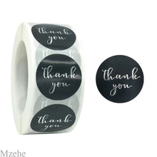 Load image into Gallery viewer, 50-500pcs 1inch kraft paper Handmade Stickers Gift Sealing Sticker Festival Birthday Party Decorations Labels Thank you Stickers
