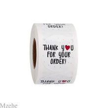 Load image into Gallery viewer, 50-500pcs 1inch kraft paper Handmade Stickers Gift Sealing Sticker Festival Birthday Party Decorations Labels Thank you Stickers
