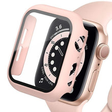 Load image into Gallery viewer, Tempered Glass+Matte Watch Cover  for Apple Watch Case 44mm 40mm 42mm 38mm  Bumper+Screen Protector for Iwatch SE 6 5 4 3 2 1

