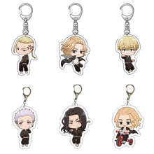 Load image into Gallery viewer, Tokyo Revengers Anime Cosplay Keychain Manjiro Ken Takemichi Hinata Atsushi Chibi Kawaii Bag Pendant Fans Collection Props
