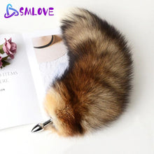 Load image into Gallery viewer, Separable Anal Plug Real Fox Tail Cosplay Butt Plug Anal Sex Tail Adult Products Anal Sex Toys for Woman Couples Men Sexy Shop
