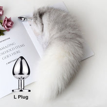 Load image into Gallery viewer, Separable Anal Plug Real Fox Tail Cosplay Butt Plug Anal Sex Tail Adult Products Anal Sex Toys for Woman Couples Men Sexy Shop
