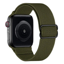 Load image into Gallery viewer, Solo Loop Nylon Strap for Apple watch band 44mm 40mm 38mm 42mm Adjustable Elastic Scrunchie bracelet correa iWatch 6 se 5 4 3 2
