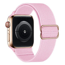 Load image into Gallery viewer, Solo Loop Nylon Strap for Apple watch band 44mm 40mm 38mm 42mm Adjustable Elastic Scrunchie bracelet correa iWatch 6 se 5 4 3 2
