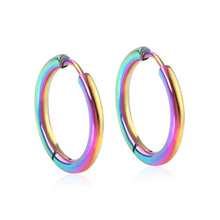 Load image into Gallery viewer, LUXUSTEEL 1Pairs/2pcs Trendy Small Hoop Earrings Women Girl Coloful Round Circle Earring 2021 Anti-allergy Brinco Accessories
