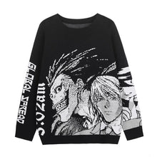 Load image into Gallery viewer, Mens Hip Hop Streetwear Harajuku Sweater Vintage Retro Japanese Style Anime Girl Knitted Sweater 2020 Autumn Cotton Pullover
