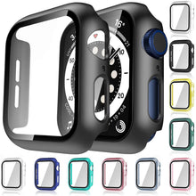 Load image into Gallery viewer, Glass+Case For Apple Watch Serie 6 5 4 3 2 1 SE 44mm 40mm iWatch Case 42mm 38mm Bumper Screen Protector+Cover Watch Accessorie
