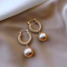 Load image into Gallery viewer, 2020 New Classic Copper Alloy Smooth Metal Hoop Earrings For Woman Fashion Korean Jewelry Temperament Girl&#39;s Daily Wear earrings
