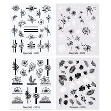 Load image into Gallery viewer, 4Pcs/Set Flower Leaves Water Decasl Stickers Floral Geometric Lines Transfer Water Sliders For Nails Manicures Decoration

