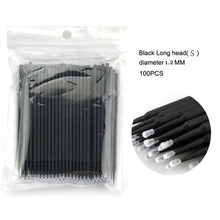 Load image into Gallery viewer, Disposable MicroBrush Eyelashes Extension  Individual Lash Removing Swab Micro Brush For Eyelash Extension Tools
