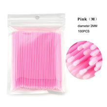 Load image into Gallery viewer, Disposable MicroBrush Eyelashes Extension  Individual Lash Removing Swab Micro Brush For Eyelash Extension Tools

